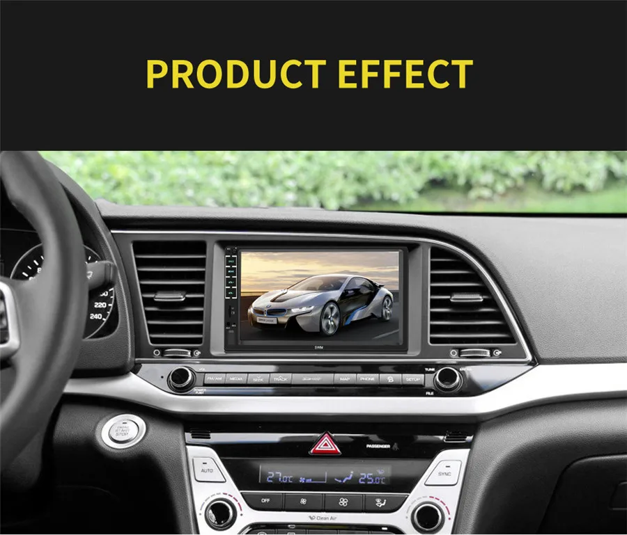 " HD 2DIN сенсорный экран Авто Стерео MP5 Bluetooth USB TF fm-плеер поддержка для Apple XR соединение