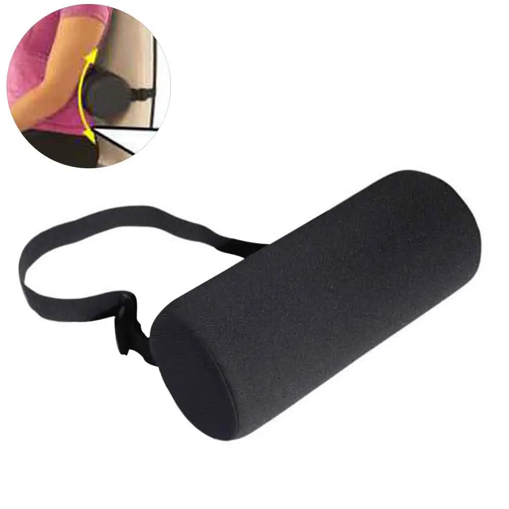 Защита для талии универсальная подушка с низкой спинкой цилиндрическая поясничная подушка в рулоне для путешествий для автомобильных сидений офисные стулья черный облегчение усталости