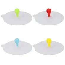 Экологически чистая термостойкая прозрачная Герметичная крышка чашки милый боб ростки прочный силикагель