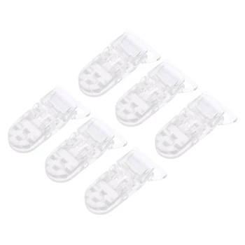 

25Pcs Baby Pacifier Clips Portable Anti-drop Plastic Sturdy Pacifier Clips T-shaped Clips Soother for Kids Infant
