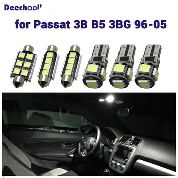 

deechooll 13pcs Car LED bulbs for VW passat 3B B5 3BG 96-05 ,Canbus white interior light for volkswagen passat B5 dome light