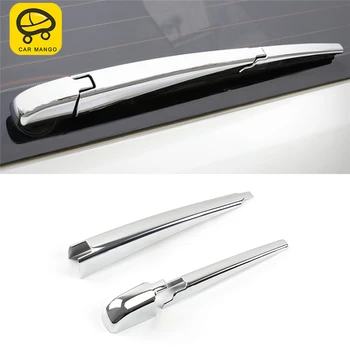 

CARMANGO Car Styling Rear Rain Wiper Chrome Cover Trim Frame Sticker Exterior Accessories for Toyota Land Cruiser 200 2016-2018