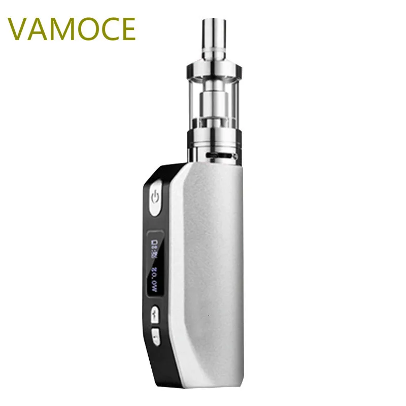 

VAMOCE x4 80w Electronic Cigarette Vape Mod Vaporizer Vapor E Cigarette Kit With Built-in Battery LED Screen 2ml Atomizer
