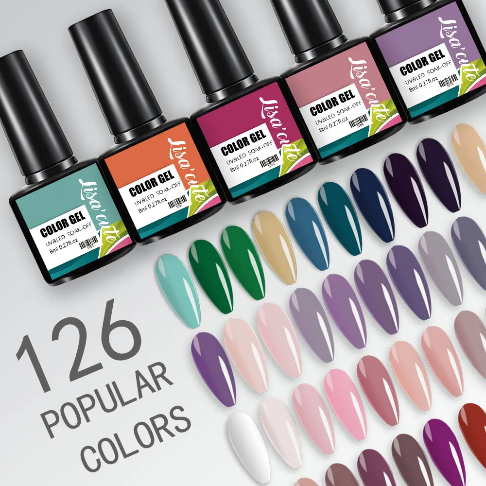 Gel Polish Manicure for Nails Semi Permanent Vernis top coat UV LED Varnish Soak Off Nail Art Lisaɼute | Красота и здоровье