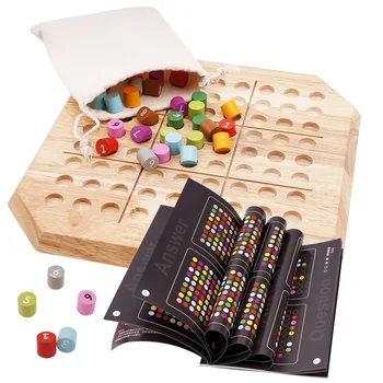 

Sudoku Game Chess for Kids 1 To 9 Digital Wooden Puzzles Educational Puzzles Toy For Children Sudoku Intensive Training Set
