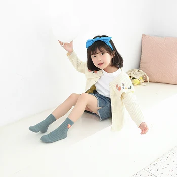 

Cotton Kids Socks Princess Long Socks Girl Children's Heart Socks Girl Socks Children Flowers Swans Style 1-12 Years