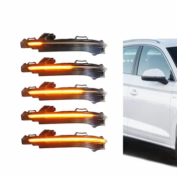 

LED Dynamic Turn Signal Light Sequential Side Rearview Mirror Indicator Blinker For Audi Q5 FY 2018 2019 Q7 4M 2016 2017 2018