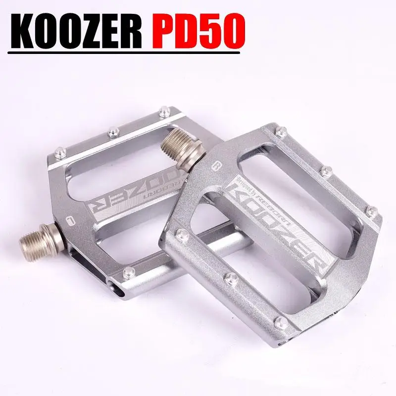 Mountain Bike Bicycle Pedals Cycling Aluminium Alloy Pedals Bicicleta Mountain Bicycle Pedal Flat XC TR AM FR DH KOOZER PD50