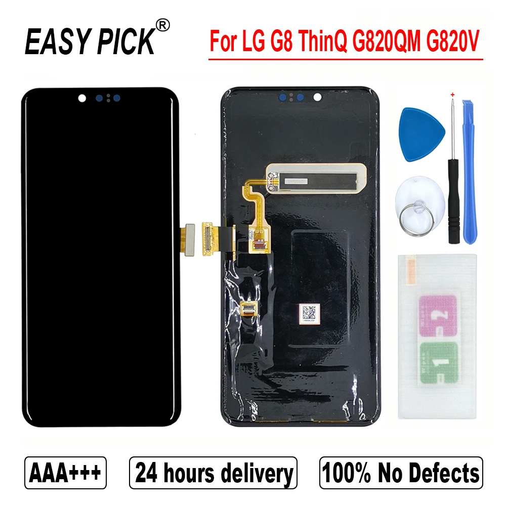 ЖК-дисплей для LG G8 ThinQ G820 G820QM G820V G820N G820UM кодирующий преобразователь сенсорного