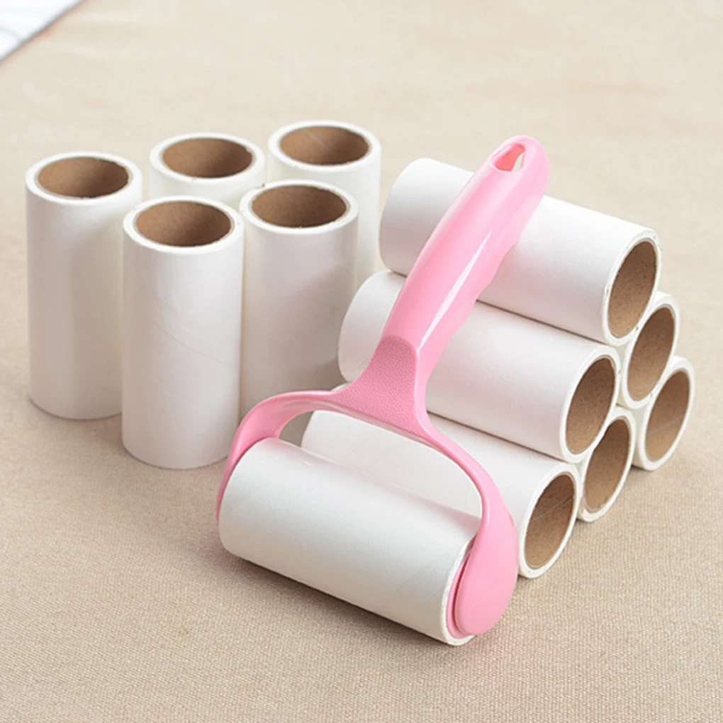 Lint Roller Set 5 Pack Sticky Brush Dust Fluff Fabric Pet Clothes Hair 