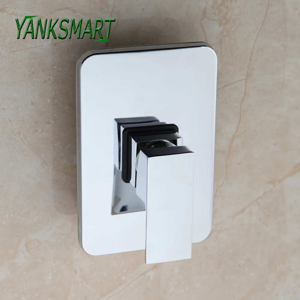 YANKSMART хром полированный кран для ванной настенный смеситель душа с функцией