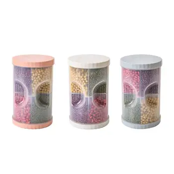 

Portable Four-in-one kitchen sealed jar plastic food storage box multi-grain dried fruit storage jar cookie jar storage Tool