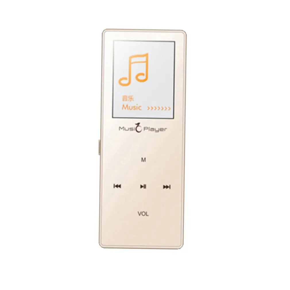 Золотой MP4 плеер с Bluetooth сенсорным экраном MP3-плеер Bulit-in 8 ГБ и динамик HIFI Lossess портативный тонкий MP3-плеер с наушниками - Цвет: Золотой