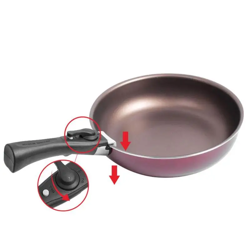 

Removable Detachable Pan Handle Pot Dismountable Clip Grip Handle for Kitchen Frying Pan Clamp Outdoor Tableware Tools Drop Ship