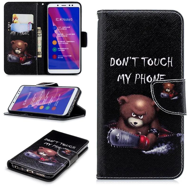 Чехол книжка из искусственной кожи для Xiaomi Mi A1 A2 Lite Redmi 9 8 7 8A 7A Note 9S 8T 6 5 Pro 4