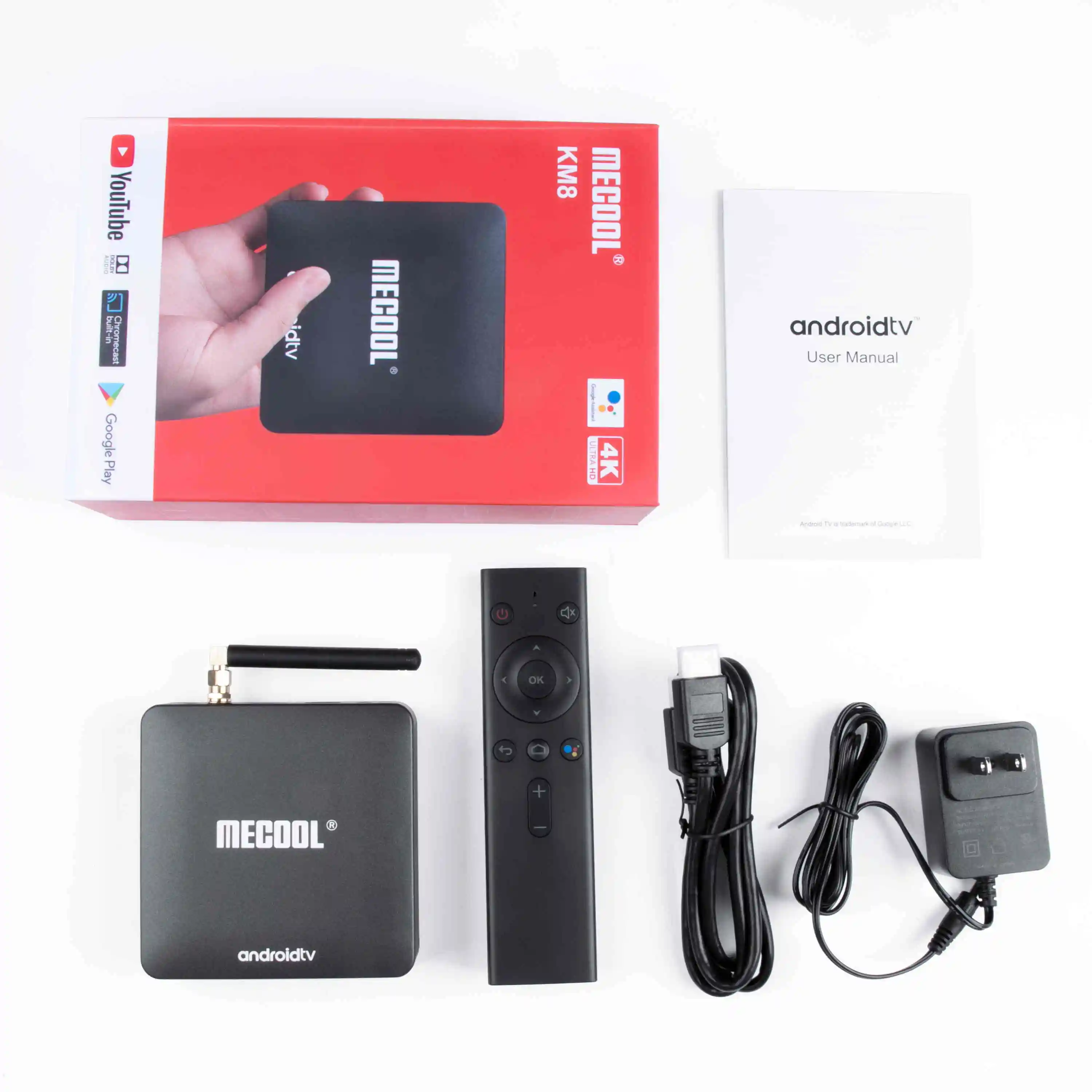 Mecool Androidtv 9,0 KM8 KM9 Pro ATV Box Google Сертифицированный S905X2 4K медиаплеер 2.4G5GWIFI KM9 Android 9,0 смарт-приставка