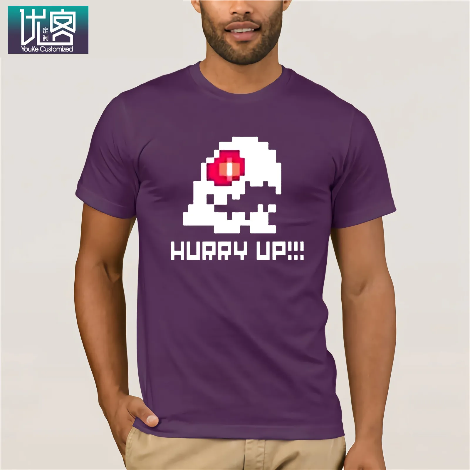 Bubble Bobble Hurry Up, забавная футболка с видеоиграми, хлопок, мужская и женская футболка, мужские футболки, летняя стильная Винтажная футболка с вырезом лодочкой