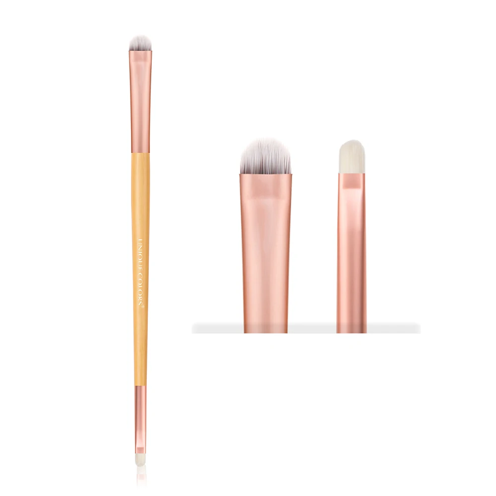 Y104 консилер и блендер ручка для щетки бамбук розовое золото Классическая Кисть для макияжа многофункциональные эфирные дорожные кисти