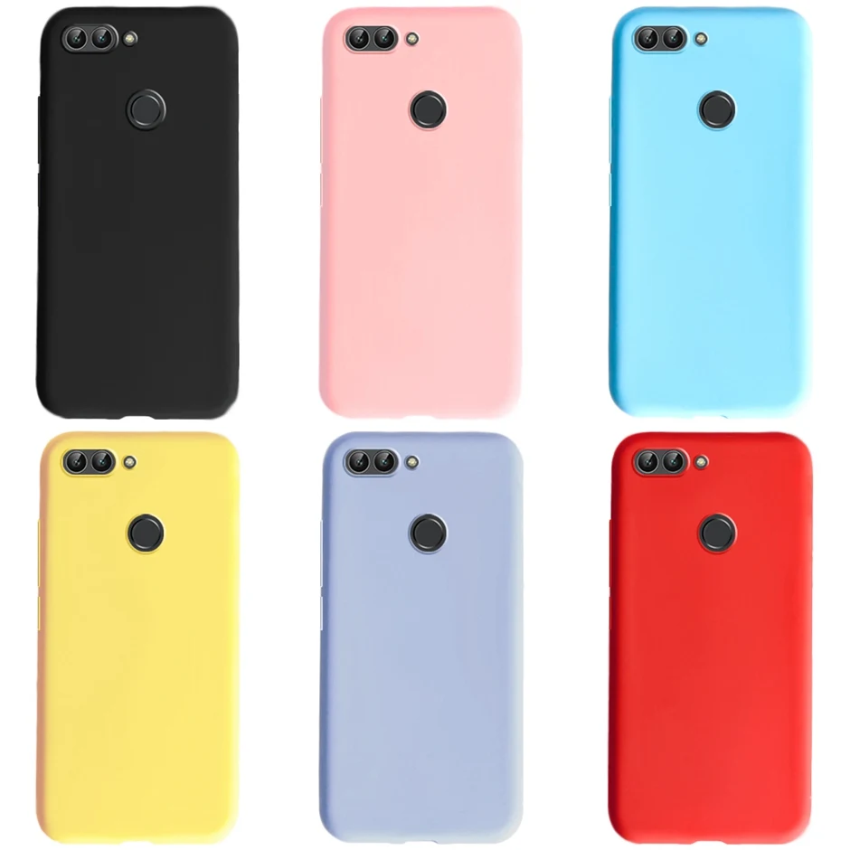 Per Huawei P Smart Cover Custodia Morbida In Silicone Color Caramella Cover Posteriore Per Huawei P Smart 2018 Cover Fig-Lx1 P Smart Case