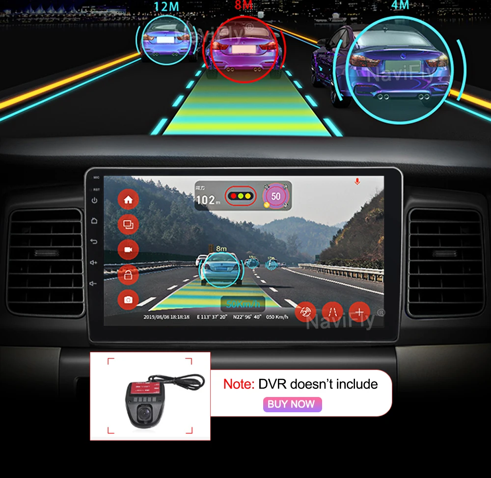 NaviFly автомобильный мультимедийный плеер 4 Гб+ 64 Гб 10,2" Android 9,0 автомобильный gps-навигатор для Mercedes benz C Class W205- NTG 5,0