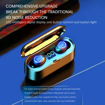 

Wireless Headphones TWS Bluetooth 5.0 earphone In-ear earbuds HiFi IPX7 Waterproof Touch Control Headset Mini Earbuds Stereo