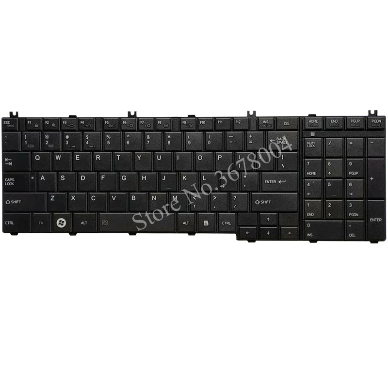 Для Toshiba Satellite C675 C675D C675-S7200 L755-S5357 L755-S5244 L755-S5246 серии US клавиатура ноутбука черный