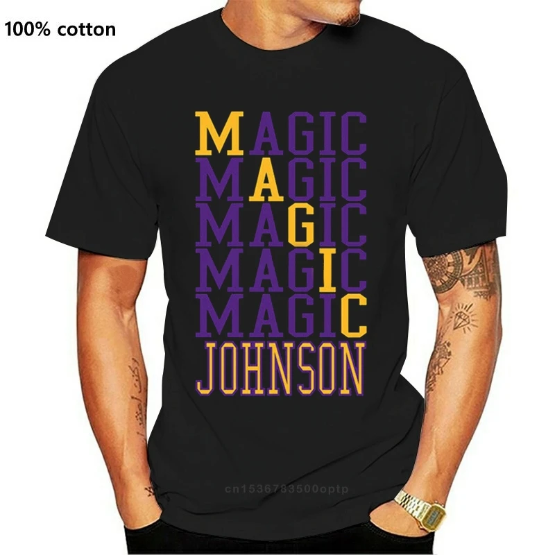 Новая футболка Magic Johnson с коротким рукавом для мужчин и женщин модная