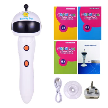 

Digital Children English Talking Pen with 3 Interactive Books 6 Languages Learning Device Voice Learning Pen Kit Educational Toy