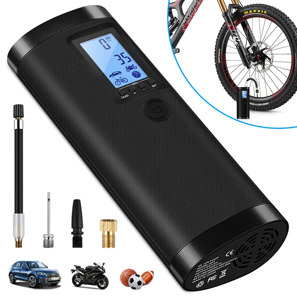Bicycle Electric Tire Air Compressor Pump MTB Portable Inflator for E-bike H1 