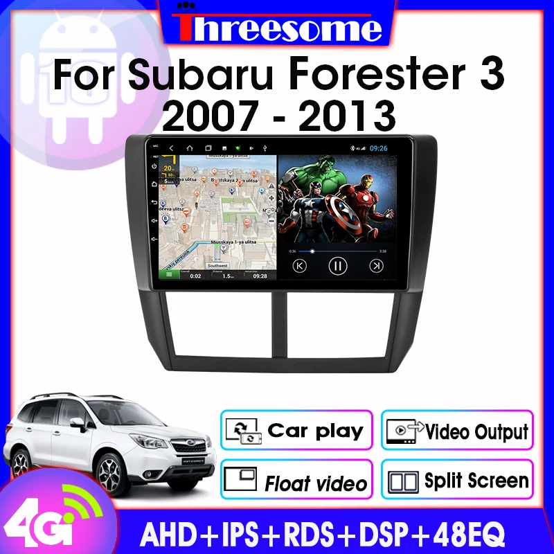 

Android 9.0 Car Radio For Subaru Forester 3 SH 2007-2013 2 Din Multimedia Player GPS Navigation DSP RDS 2+32G Floating window