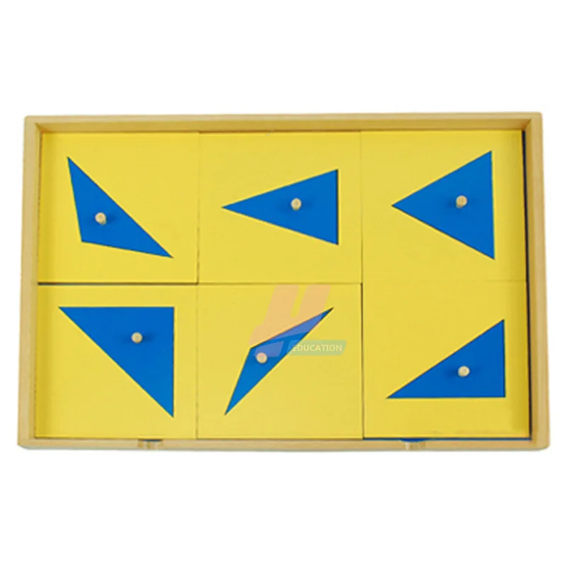  Montessori teaching aids children's educational early Montessori geometry cabinet graphic panel cab - 4000459754655