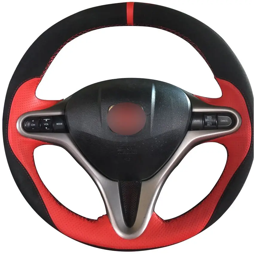 Чехол на руль автомобиля для Honda Civic 8 2006 2007 2008-2010 2011 (3 спицы) | Автомобили и