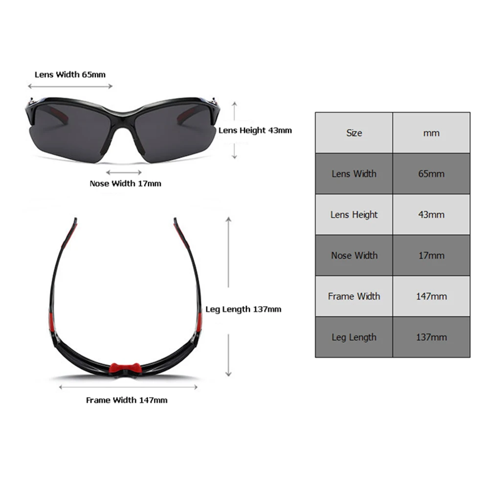 Professional Photochromic Cycling Glasses Polarized Bike Bicycle Eyewear Riding Racing Sports Sunglasses Fishing Goggles BC0244 (2)