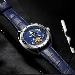 Tevise, роскошный бренд, мужские военные спортивные часы, мужские цифровые Tourbillon механические часы Moon Phase водонепроницаемые наручные часы