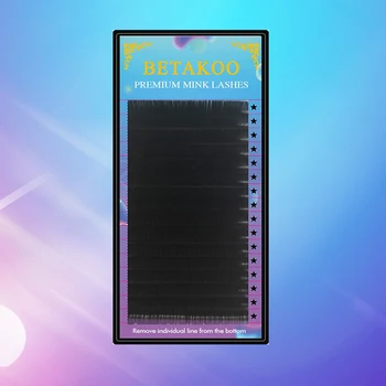 

BETAKOO 16rows 0.03-0.07 20 trays Classic Eyelashes Faux Mink Eyelashes Extension individual semi-hand made lashes for beauty