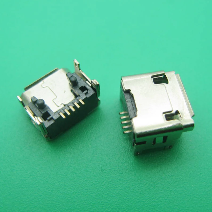 10 шт. Micro USB 5P 5-pin Micro USB Jack 5 контактов Micro USB разъем хвост зарядное гнездо, порт гнездовой разъем v8 порт