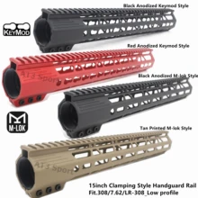 1" дюймовый Дополнительная длина. 308/7. 62 Keymod/M-lok Handguard рельсовый зажим стиль крепление системы черный/Тан/Red_Fit низкий профиль