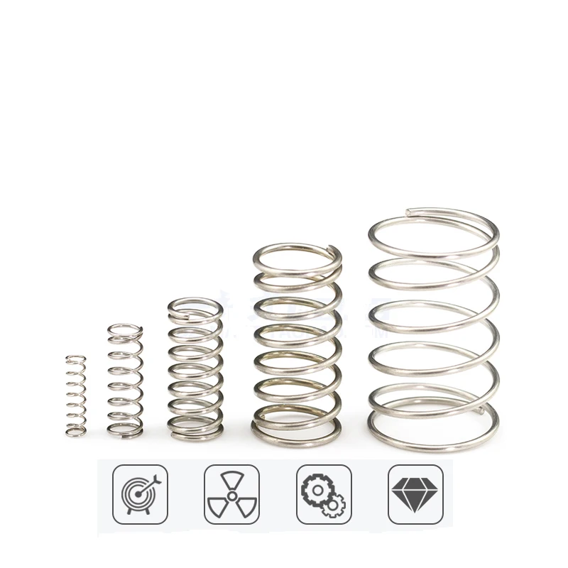 

20pcs compression spring wire diameter 0.7mm outer diameter 6mm Stainless Steel Micro Small Compression spring length 5mm-50m