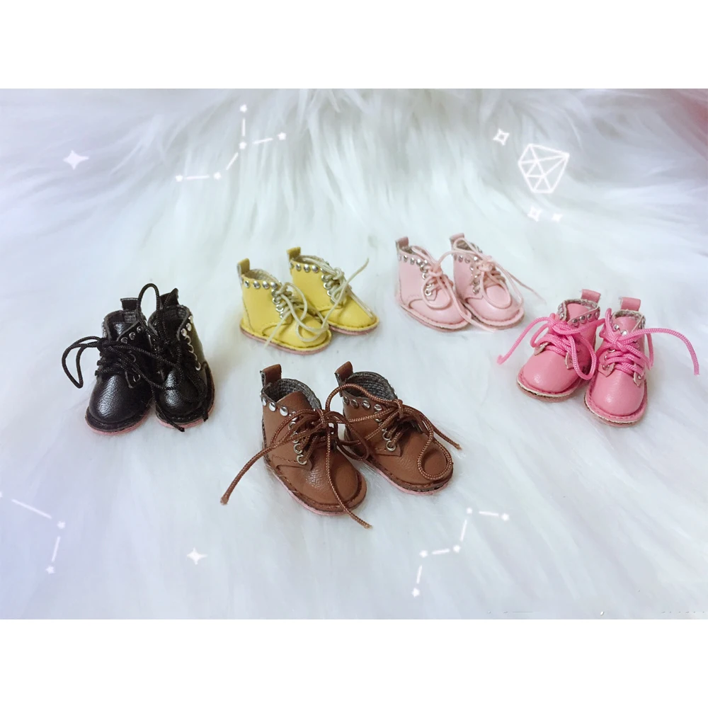 2 3 см мини обувь для obitsu OB11 BJD 11 dol милые туфли с высоким берцем 1/8 куклы в стиле панк
