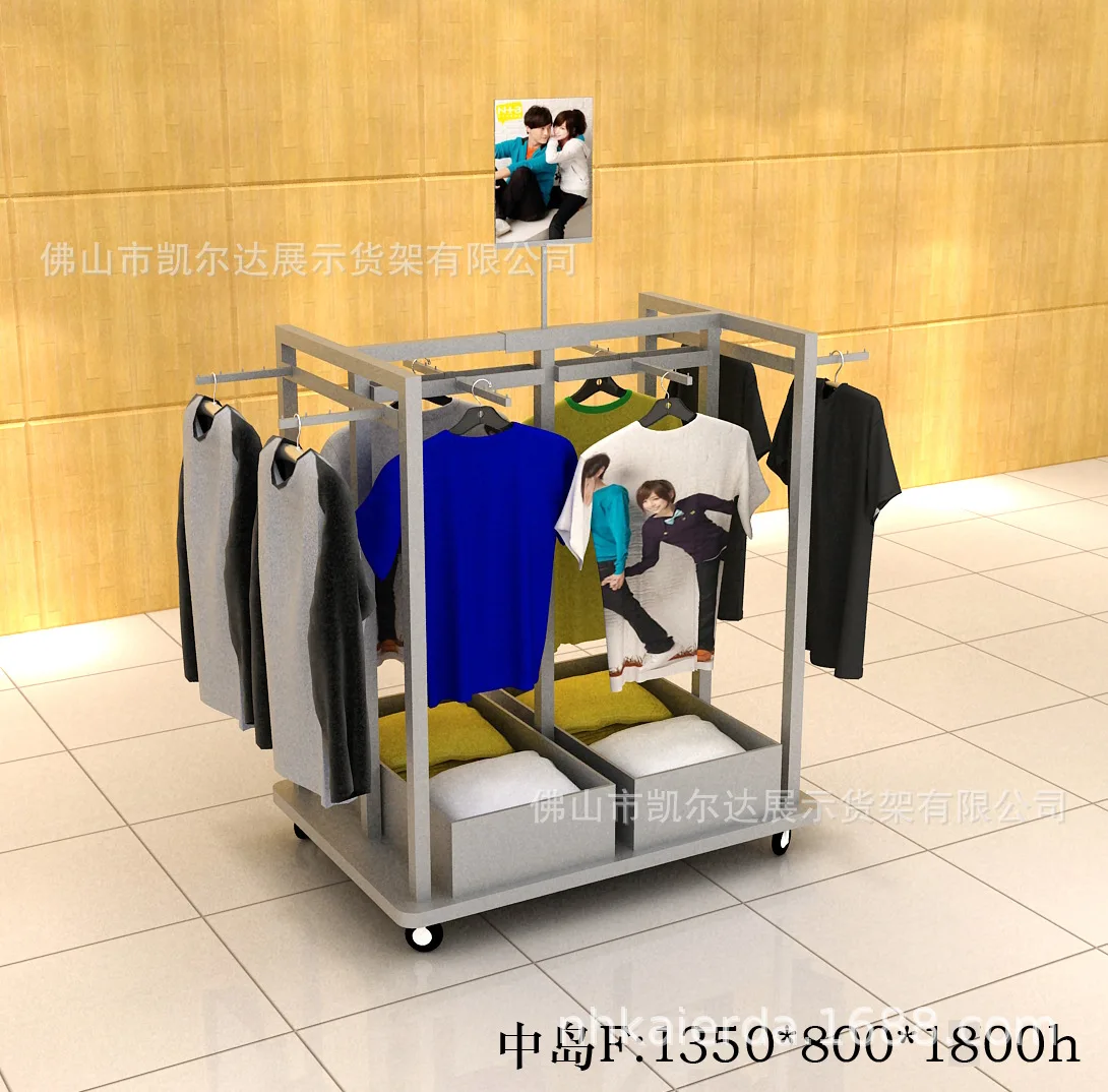 

Foshan Clothing Shop Display Cabinet Clothing Shelf Display Cabinet Clothing Shop Nakajima Display Cabinet