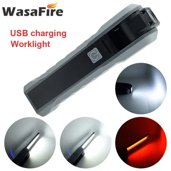 

Foldable USB COB LED Working Light 4 Modes Magnetic Flashlight Torch Lanterna Hanging Hook Lamp for Outdoor Camping