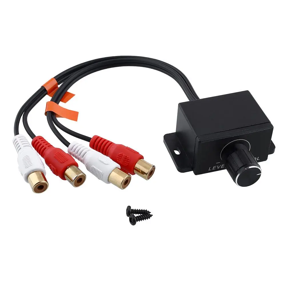 1PC New Car Audio Amplifier Bass RCA Level Remote Volume Control Knob LC1 Universal Automobiles Parts Accessories audio amplifier