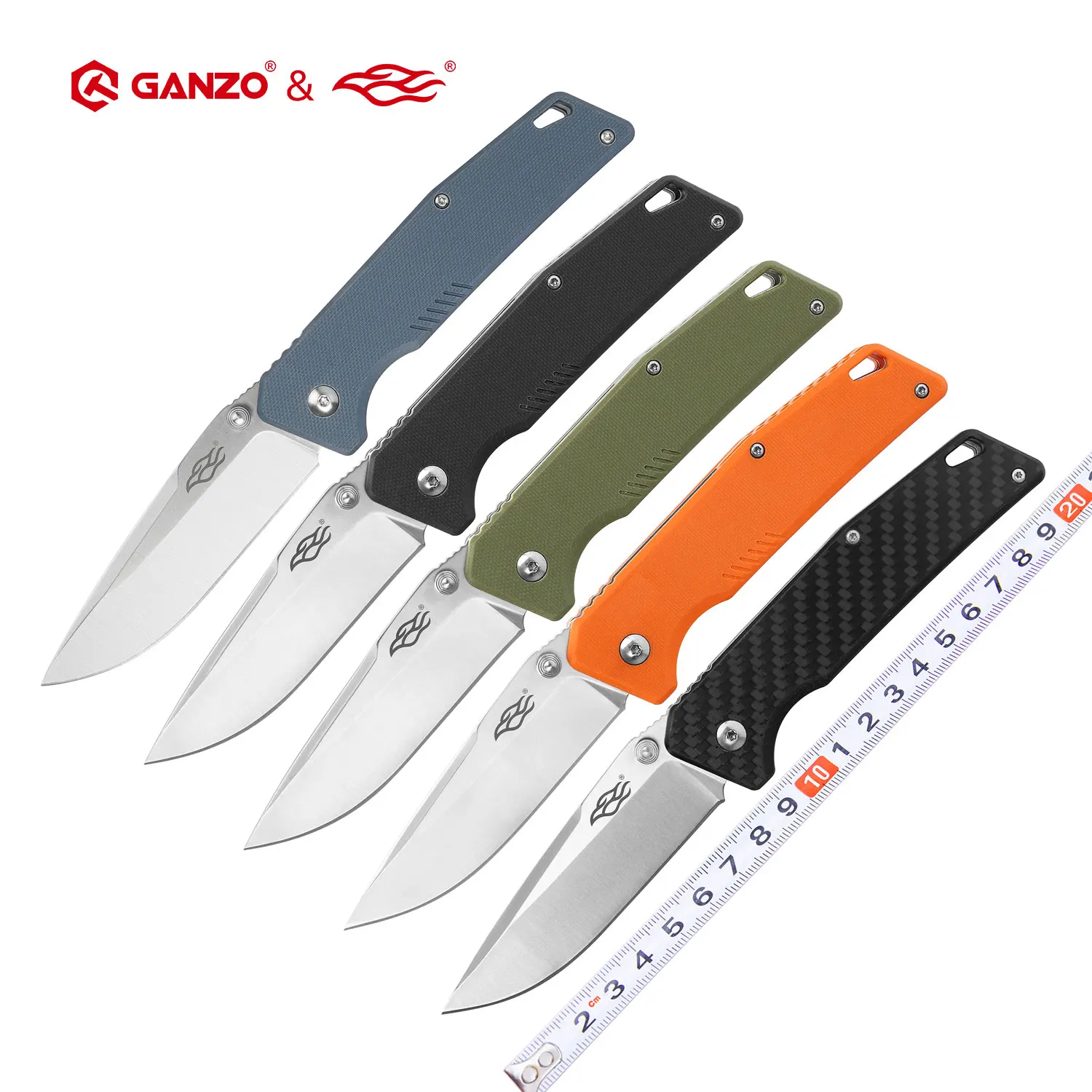 

Складной нож Ganzo FB7601 440C G10, 58-60HRC, с ручкой из углеродного волокна, карманный тактический инструмент для выживания и кемпинга