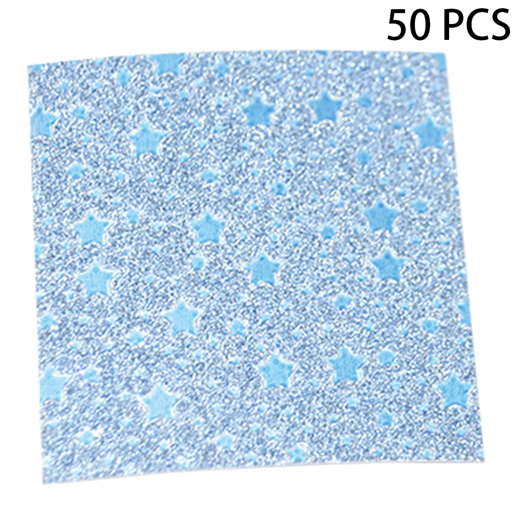 50pcs Internal Background Craft Glitter Paper Packaging Accessories Sliding Case Scrapbooking Inside Multipurpose Luxury Card