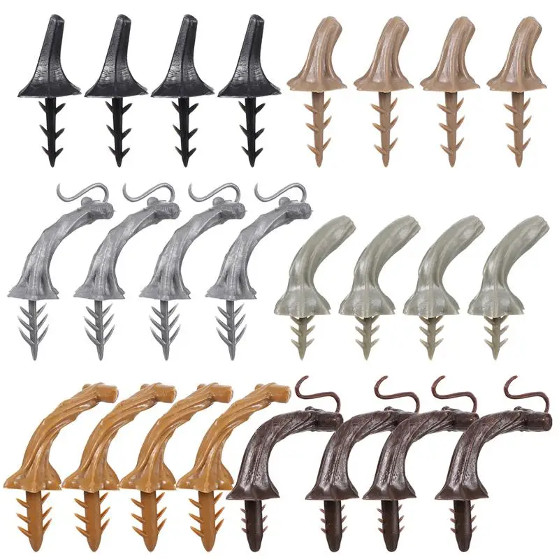 24pcs Pumpkin Stem DIY Handle Harvest Plastic Accessory Halloween Festival Foam Head | Дом и сад