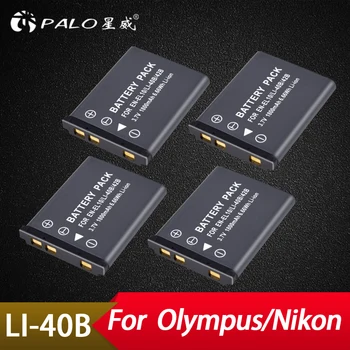 

Palo 4Pcs 1800mAh 3.7V LI40B LI 40B LI-40B LI-42B Digital Replacement Camera Battery For Olympus For Nikon For FUJIFILM