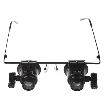 

Watch Repair Magnifier Loupe 20X Glasses With LED Light