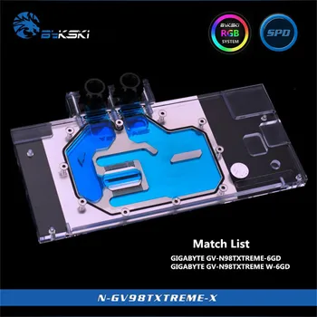 

Bykski Water Block use for GIGABYTE GV-N98TXTREME-6GD / GV-N98TXTREME W-6GD /Full Cover Graphics Card Copper Radiator Block RGB