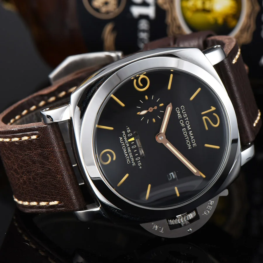 

OUMASHI men's luxury multi-function automatic mechanical watch power storage luminous waterproof calendar 47MM NH422