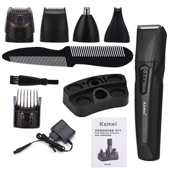 

5in1 Electric Hair Trimmer Kit Professional Hair Clipper Beard Shaver Nose Hair Trimmer Razor Precision Cutter Sideburns Trimmer